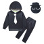 Kids Sprunki Black Costume - Hoodie Pants Mask Set Black Sprunki Cosplay
