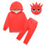 Kids Sprunki Red Raddie Costume - Hoodie Pants Mask Set Red Sprunki Cosplay