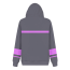 Nekomata Okayu Costume - Purple Black Hoodie Nekomata Okayu Cosplay