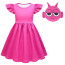 Girls Sprunki Durple Costume - Dress Mask Set Purple Sprunki Cosplay