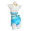 The Legend of Zelda Kingdom of Tears Princess Zelda Two Piece Bikini Swimsuit Costume - Blue Two Piece Swimsuit Princess Zelda Cosplay