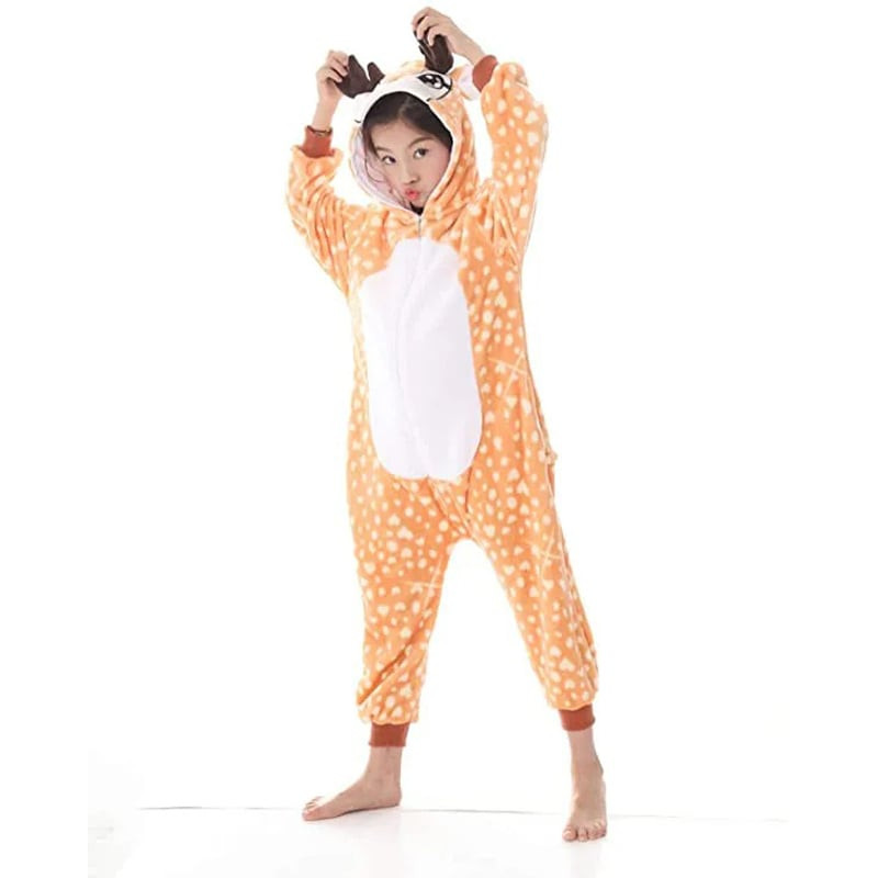 Kids Deer Costume - Onesie Jumpsuit Deer Cosplay