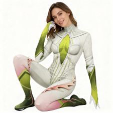 Marvel Rivals Dagger Growth & Decay Costume - Green Shite Bodysuit Dagger Cosplay