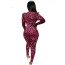 Doja Cat Costume - Freak Album Purple Leopard Print Jumpsuit Cosplay