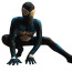 Super Hero Secret Wars Spider-Man Symbiote Suit Costume - Blue Bodysuit Mask Spider Man Cosplay