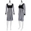 The Mask Tina Carlyle Costume - Striped Dress Tina Carlyle Cosplay