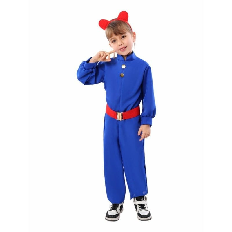 Kids Charlie and the Chocolate Factory 2005 Violet Beauregarde Costume - Blueberry Girl Overalls Violet Beauregarde Cosplay