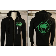 WWE Randy Orton Costume -  Black Zip Up Hoodie Green Venom Logo Randy Orton Cosplay