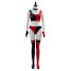 Harley Quinn Animated Series Harley Quinn Costume - Red Black Crop Top Short Set Harley Quinn Cosplay