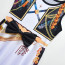 Girls K-Pop Demon Hunters Rumi Costume - Black White Gold Sleeveless Mini Dress Stage Outfit Rumi Cosplay