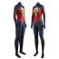 The Marvels Captain Marvel Costume - Blue Red Bodysuit Captain Marvel Cosplay