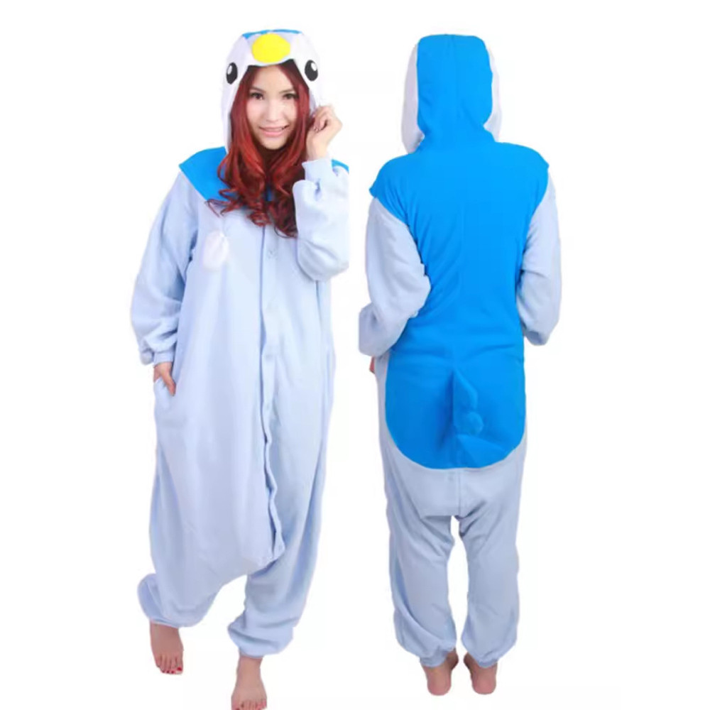 Kids Piplup Costume - Onesie Jumpsuit Piplup Cosplay