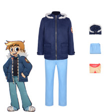 Scott Pilgrim Takes Off Scott Pilgrim Costume - Jacket Pants Set Scott Pilgrim Cosplay