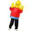 Kids Lego Brick Man Costume - Shirt Mask Set Brickman Cosplay