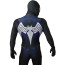 Spider-Man Symbiote Venom Costume - Black Muscle Pattern Bodysuit Mask Venom Cosplay
