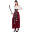 Girls Pirate Costume - Red Skirt Scarf Set Set Pirate Cosplay