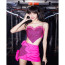 Sabrina Carpenter Lollapalooza 2023 Costume - Pink Crop Top Skirt Set Sabrina Carpenter Lollapalooza 2023 Cosplay