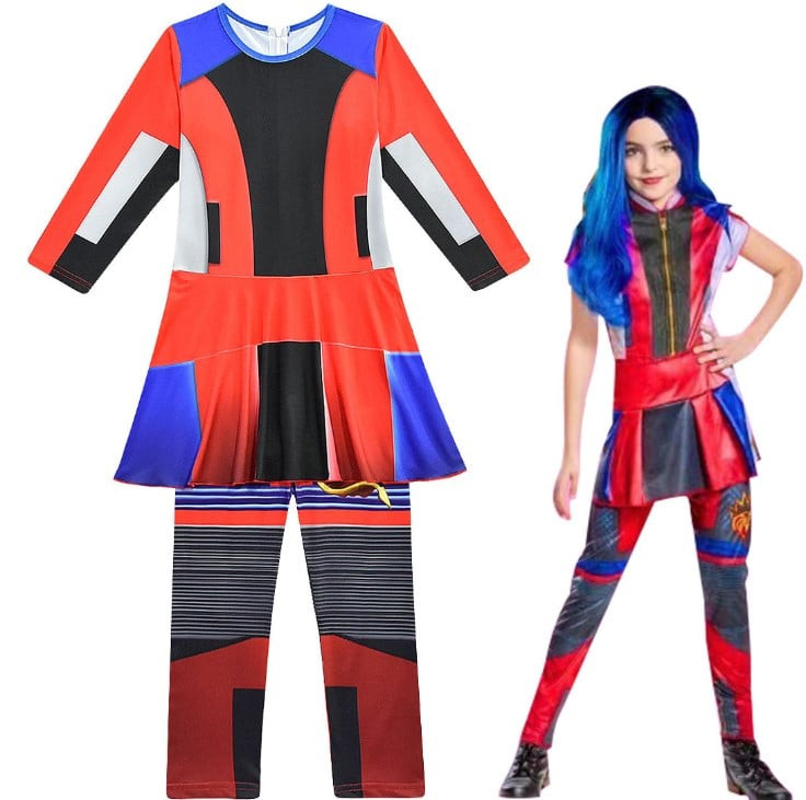 Disney Evie Descendants 3 Classic Girls Costume Red