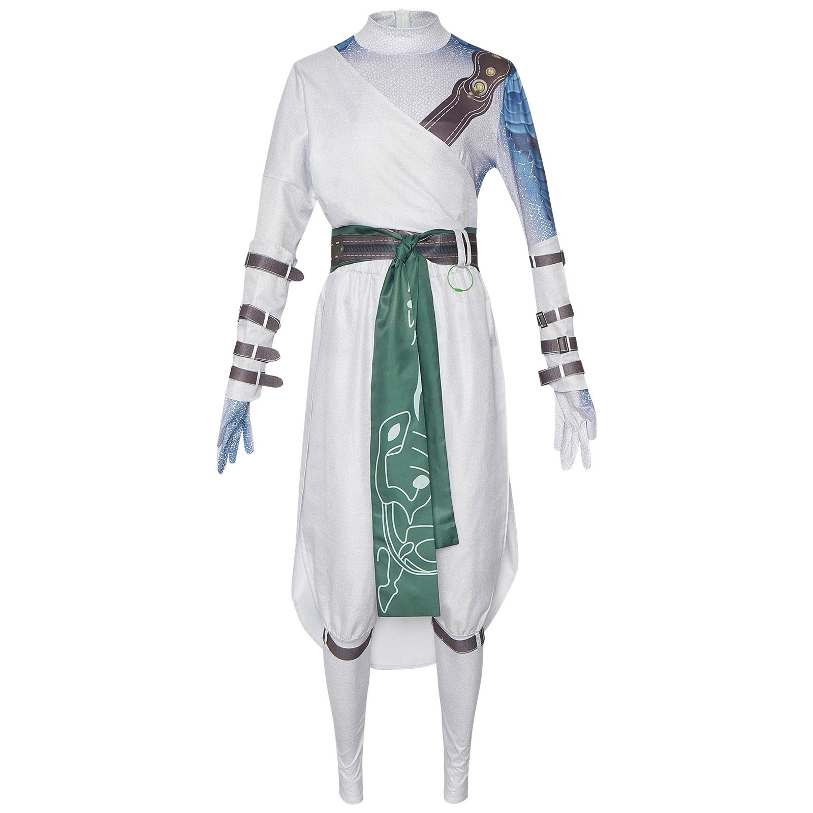 Black Myth: Wukong Whiteclad Noble Costume - Fur Pants Set Wukong Whiteclad Noble Cosplay