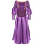 The Little Mermaid Ariel Costume - Purple Dress Ariel Little Mermaid Cosplay