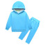 Kids Sprunki Sky Blue Costume - Hoodie Pants Mask Set Sky Blue Sprunki Cosplay
