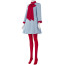 Lady Gaga Die With A Smile Music Video Outfit Costume - Blue Dress Stockings Set Lady Gaga Cosplay