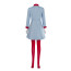 Lady Gaga Die With A Smile Music Video Outfit Costume - Blue Dress Stockings Set Lady Gaga Cosplay
