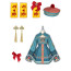 Lolita Deluxe Costume Dress - Blue Dress Full Set Lolita Cosplay