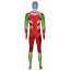Teen Titans Beast Boy Costume - Green Red Bodysuit Beast Boy Cosplay