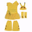 Girls Pikachu Dress Costume - Yellow Dress Set Pikachu Cosplay