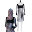 The Mask Tina Carlyle Costume - Striped Dress Tina Carlyle Cosplay