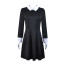 Wednesday The Addams Family Long Sleeve Dress Cosplay Costume