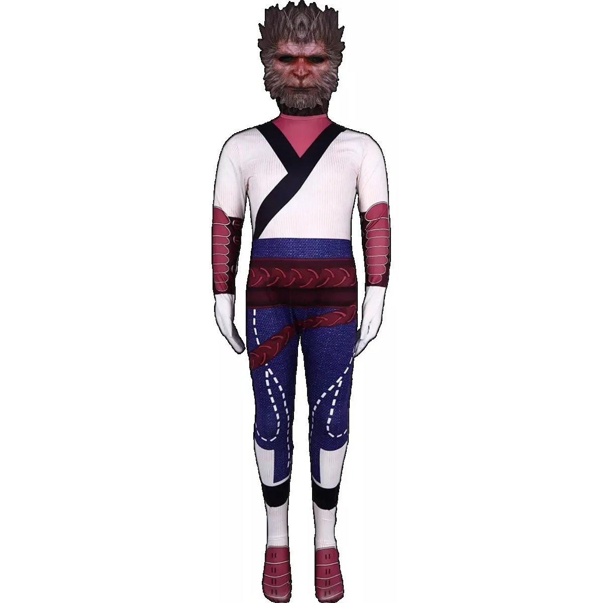 Kids Black Myth: Wukong Pilgrim Armor Costume - Bodysuit Wukong Pilgrim Armor Cosplay