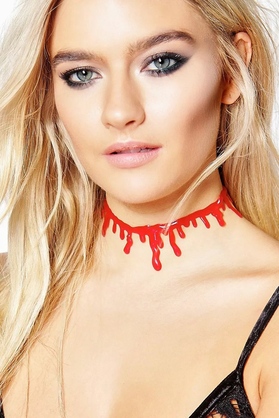 Blood Drip Necklace Costume Prop - Fake Blood Drip Necklace Cosplay Prop