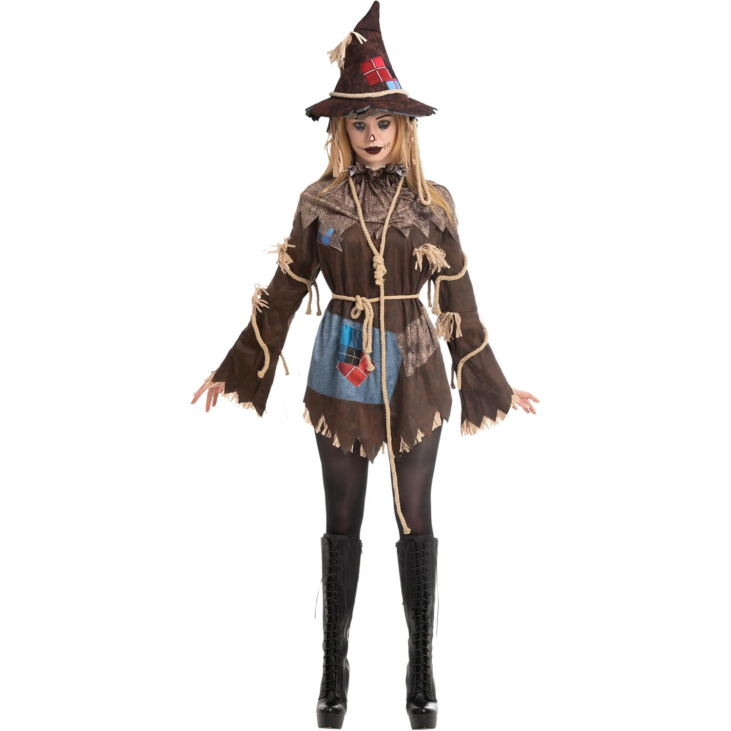 Scarecrow Costume - Dress Hat Set Scarecrow Cosplay