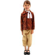 Kids Amelia Earhart Costume - Jacket Hat Set Amelia Earhart Cosplay