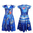 Girls Descendants Evie Costume - Blue Dress Evie Cosplay