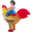 Riding Rooster Inflatable Costume - Riding Rooster Cosplay