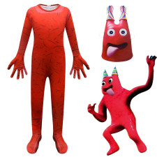 Kids Garten Of Banban Costume - Red Banban Cosplay