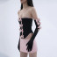 Olivia Rodrigo Driving Home 2 U Film Premiere Outfit Costume - Pink Black Mini Dress Olivia Rodrigo Cosplay