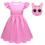 Girls Sprunki Pinki Costume - Dress Mask Set Pink Sprunki Cosplay