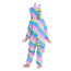 Kids Yellow Blue Galaxy Unicorn Costume - Onesie Jumpsuit Yellow Blue Galaxy Unicorn Cosplay