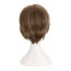 Resident Evil Leon Kennedy Wig - Short Brown Curtained Wig Resident Evil Degeneration Leon Kennedy Cosplay Costume