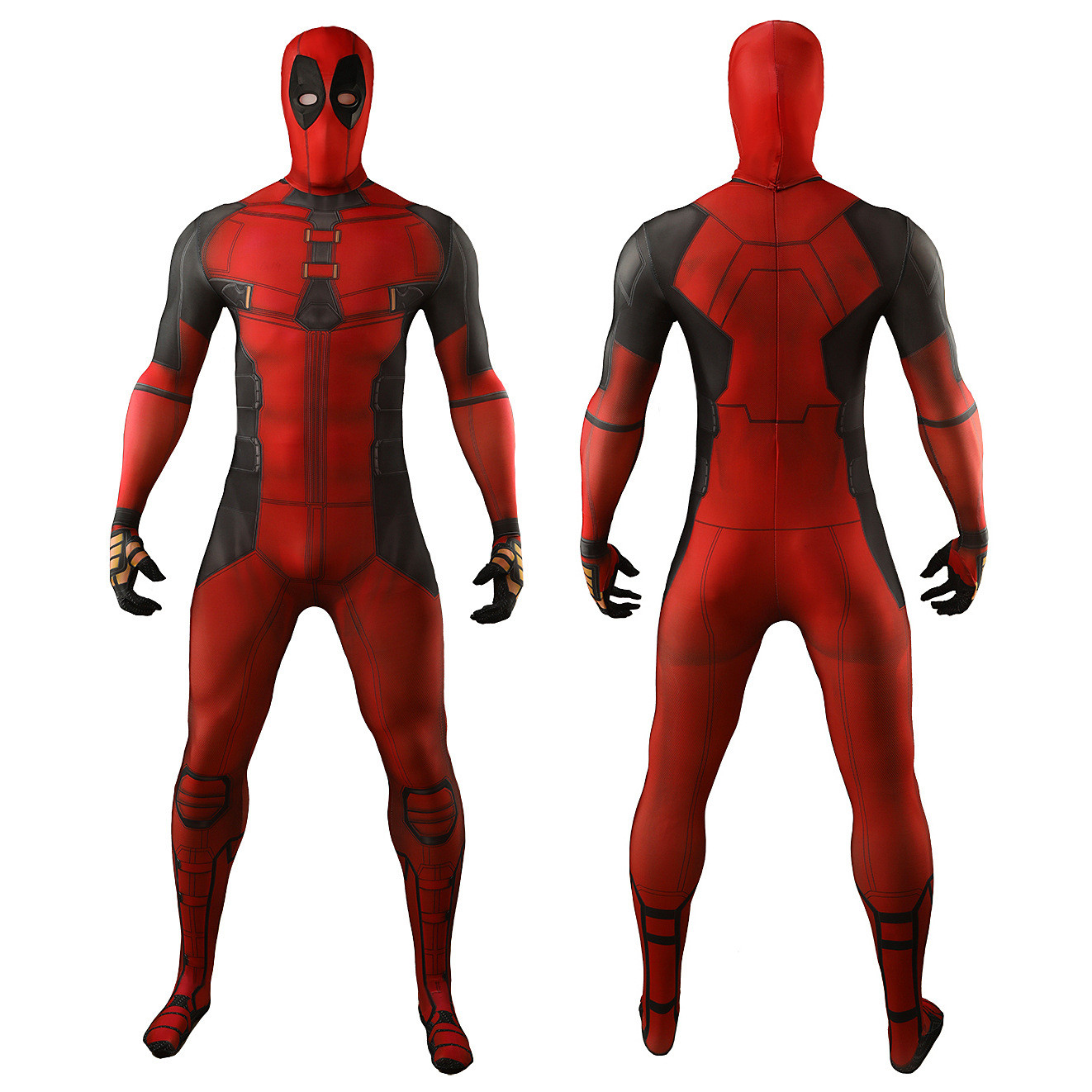 Deadpool And Wolverine Deadpool Costume - Basic Bodysuit Mask Deadpool Cosplay