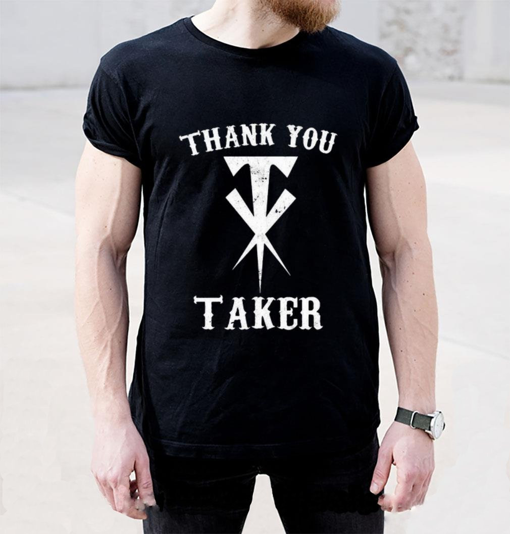 WWE The Undertaker Costume - Black Shirt Thank You Taker The Undertaker Cosplay