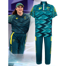Olympics Break Dancing Raygun Australian Costume - Green Shirt Pants Set Raygun Cosplay