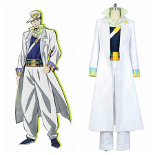Jotaro Kujo White Suit From JoJo's Bizarre Diamond Is Unbreakable Cosplay Costume