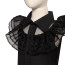 Wednesday Addams Costume - Girls Black Tulle Party Prom Dress Wednesday Series Cosplay