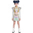 Girls KPop Demon Hunters Zoey Stage Costume - Shiny White Skirt Top Full Set Kpop Zoey Cosplay