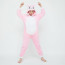 Kids Pink White Rabbit Costume - Onesie Jumpsuit Pink White Rabbit Cosplay